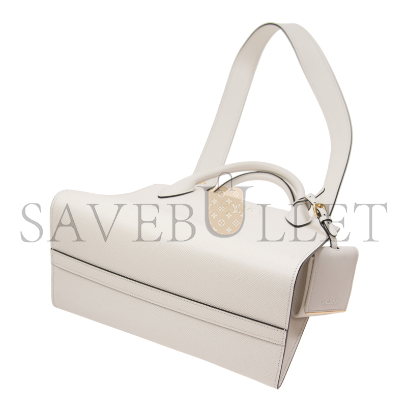 PRADA SAFFIANO CUIR LEATHER SMALL MONOCHROME TOTE 1BA156 (26*20*13.5cm) 